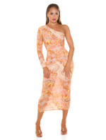 Sexy One-Shoulder Midi Dress