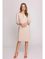 Dámske šaty S394 Beige - Stylove