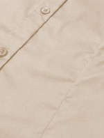 Klasická béžová dámska košeľa (HH039-34)