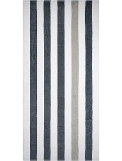 The One Towelling Plážový uterák „Stripe“ 48.1056 antracitová/svetlosivá