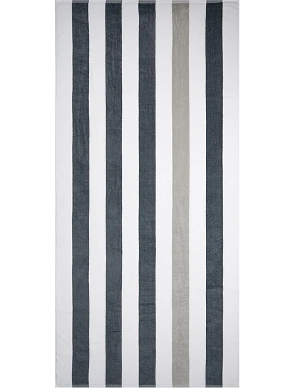 The One Towelling Plážový uterák „Stripe“ 48.1056 antracitová/svetlosivá The One Towelling Plážový uterák „Stripe“ 48.1056 antracitová/svetlosivá