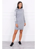 Šaty Off White grey model 18742187 - K-Fashion Šaty Off White grey model 18742187 - K-Fashion