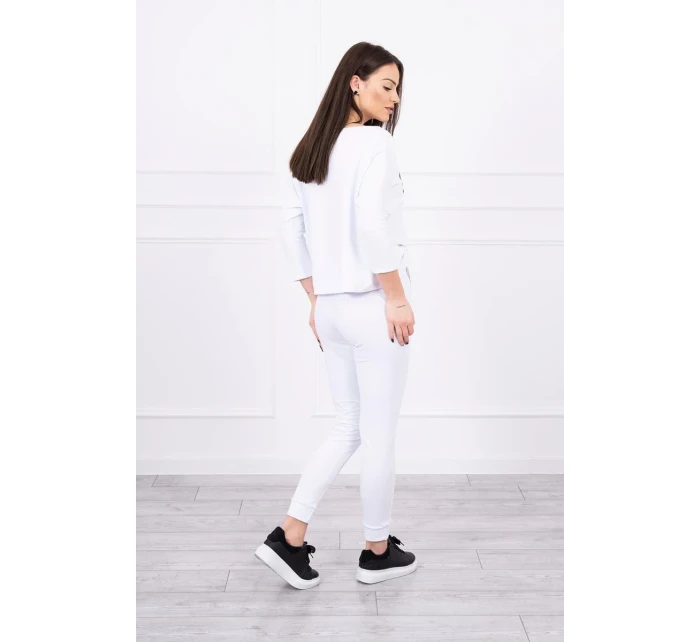 Tlačená sada Queen white