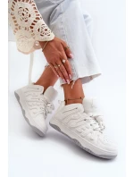 Dámské tenisky z ekologické kůže bílé model 21657149 - Boto Dámské tenisky z ekologické kůže bílé model 21657149 - Boto