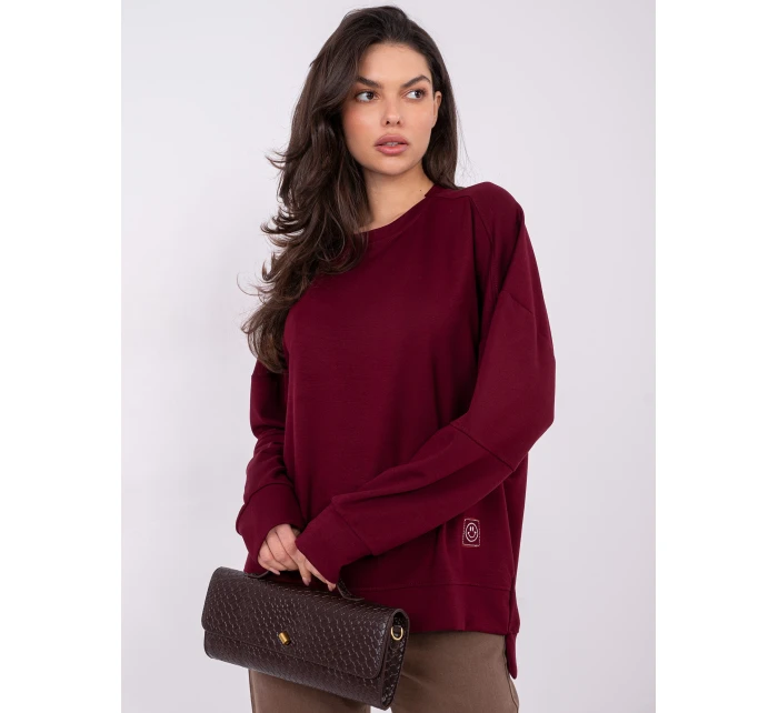 Bluza RV BL model 21807940 bordowy - FPrice Bluza RV BL model 21807940 bordowy - FPrice