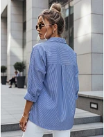 Dámske nadrozmerné tričko BLISS modré FashionStreet DY0351