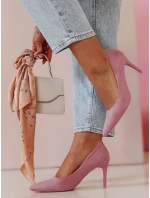 Dámské boty na podpatku fialové Dstreet model 21985145 - FashionStreet