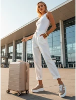 Dámske kožené tenisky na platforme béžové FashionStreet ZY1377