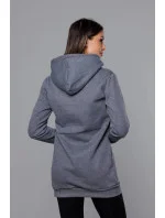 Tmavosivá dámska klokanie mikina (YS10003-5) Tmavosivá dámska klokanie mikina (YS10003-5)