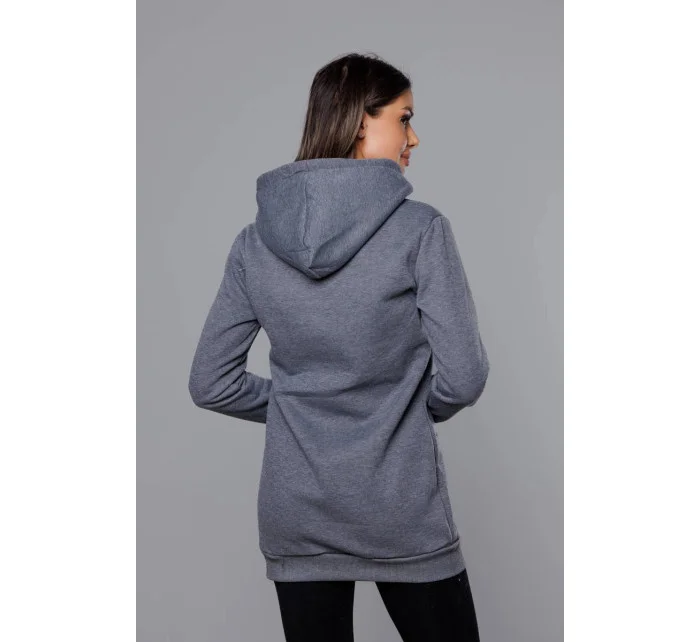 Tmavosivá dámska klokanie mikina (YS10003-5) Tmavosivá dámska klokanie mikina (YS10003-5)