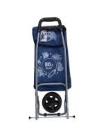 NÁKUPNÝ VOZÍK NA KOLIESKACH S RÁMOM 25 L MODRÝ