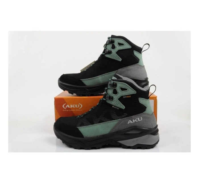 dámská trekingová sportovní obuv model 21948140 Goretex leather black green dámské - Aku dámská trekingová sportovní obuv model 21948140 Goretex leather black green dámské - Aku