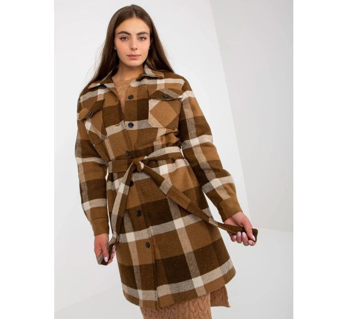 Dámsky kabát LK PL 509076 57P tmavo lila Dámsky kabát LK PL 509076 57P tmavo lila