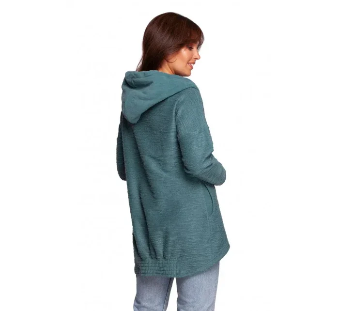 Dámsky sveter s kapucňou B249 - BE