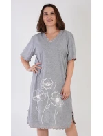 Dámská noční košile s krátkým rukávem model 18596631 - Vienetta Dámská noční košile s krátkým rukávem model 18596631 - Vienetta