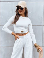 Dámsky komplet širokých nohavíc a crop topu ASTRAL ALLURE light beige FashionStreet AY0906