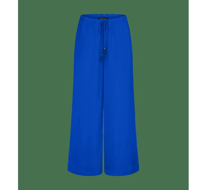 Summer Satin Trousers - BLUE - TRIUMPH BLUE - TRIUMPH