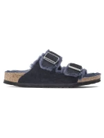 Birkenstock Arizona VL Shearling Midnight Insulated Žabky Suede Leather Wide Regular (1020592)