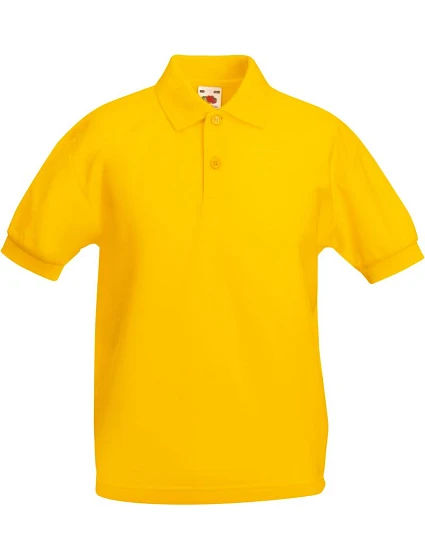 Fruit of the Loom Kids 65/35 Polo Detské piqué polo 16.3417 slnečnica Fruit of the Loom Kids 65/35 Polo Detské piqué polo 16.3417 slnečnica