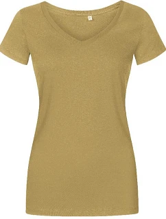 Dámské tričko X.O s výstřihem do V 40. olive model 22515379 - Promodoro