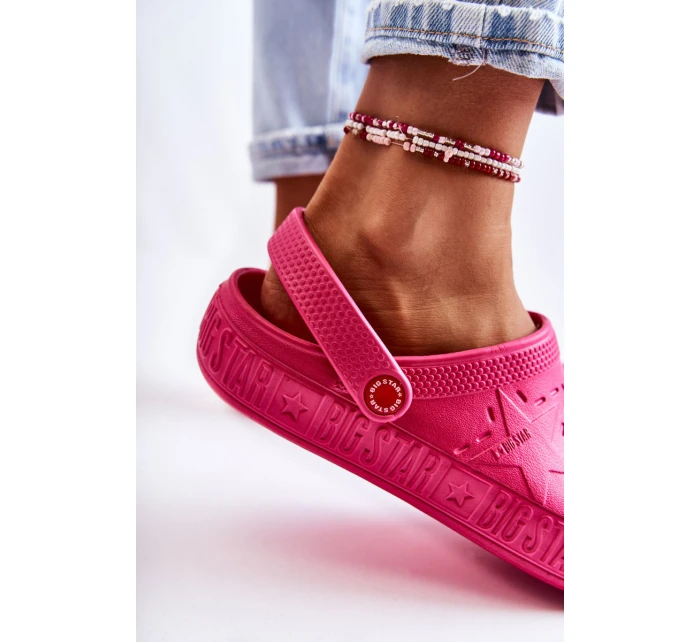 Dámské světlé pantofle Big Star model 21593831 fuchsie - Big Star Shoes