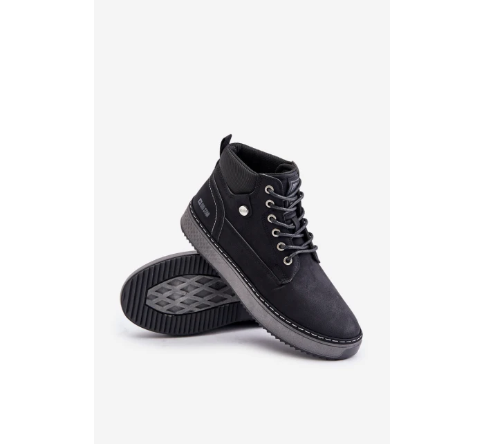 Sznurowane Botki Męskie Big Star OO174559 Hi-Poly System Czarne