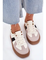Dámské tenisky na platformě béžové model 21702556 - Boto Dámské tenisky na platformě béžové model 21702556 - Boto