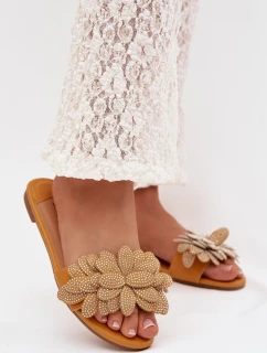 Dámské ploché s ozdobou Žluté Grelora