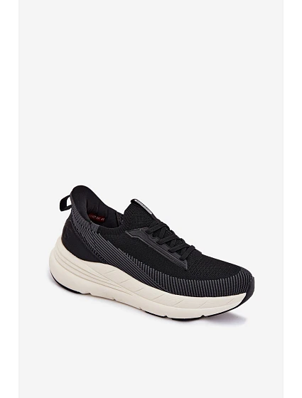 Pánska športová obuv Textilná obuv Slip-Ons na platforme Kobbo 102421 Black