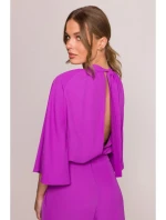 Kombinéza s širokými rukávy a zády model 20966209 - STYLOVE