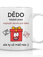 NAJLEPŠÍ DARČEK PRE DIEŤA - klasický biely keramický hrnček 300 ml
