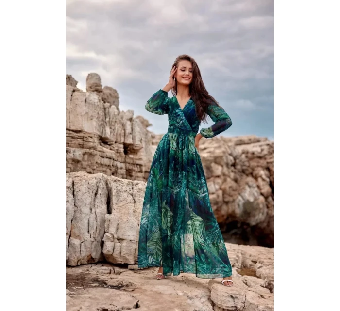 Dámske šaty SUK0419 U79 green- Roco