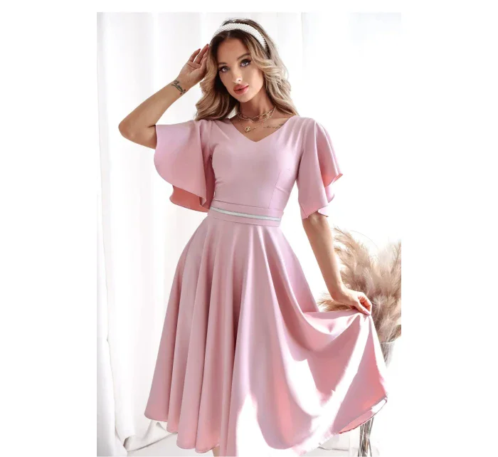 Večerné šaty model 208820 pink - With You Večerné šaty model 208820 pink - With You