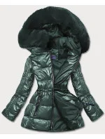 METALICZNA KURTKA DAMSKA ZIELONA model 21244026 - S'WEST