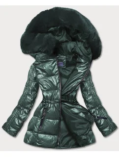 METALICZNA KURTKA DAMSKA ZIELONA model 21244026 - S'WEST