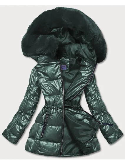METALICZNA KURTKA DAMSKA ZIELONA model 21244026 - S'WEST