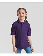 Fruit of the Loom Kids 65/35 Polo Detské piqué polo 16.3417 melírovaná šedá