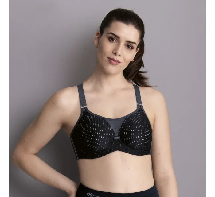 športová podprsenka performance wireX s nastaviteľnými ramienkami 5599 black/anthracite - Active športová podprsenka performance wireX s nastaviteľnými ramienkami 5599 black/anthracite - Active