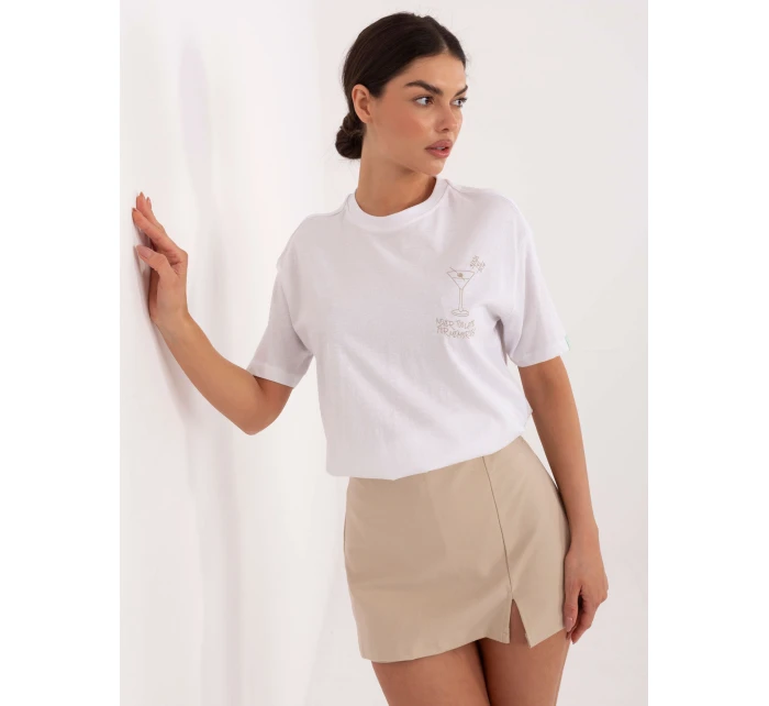 T shirt model 21795532 biały - FPrice