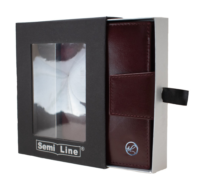 Peňaženka Semiline RFID P8261-2 Maroon