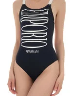 Dámske jednodielne plavky 262672 1P324 00135 námornícka modrá - Emporio Armani