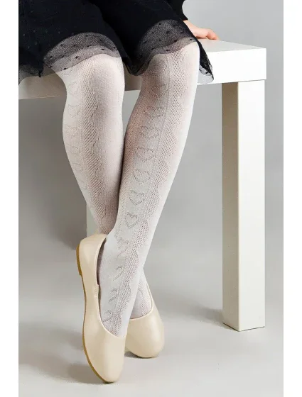 ŽAKÁROVÉ PANČUCHY HEARTS RB018 0-2 ROKY ŽAKÁROVÉ PANČUCHY HEARTS RB018 0-2 ROKY