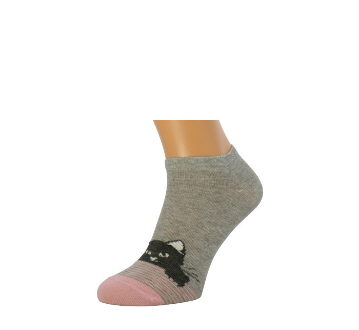 Dámske ponožky Bratex Ona Classic 0242 Zvieratká