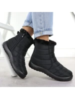 Dámské ploché zateplené sněhule černé model 21906469 - Potocki