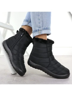 Dámské ploché zateplené sněhule černé model 21906469 - Potocki