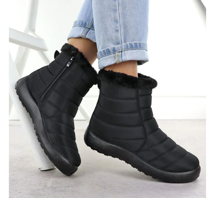 Dámské ploché zateplené sněhule černé model 21906469 - Potocki