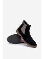 Semišové Boty Chelsea Pánské Big Star model 21671565 Černé - Big Star Shoes