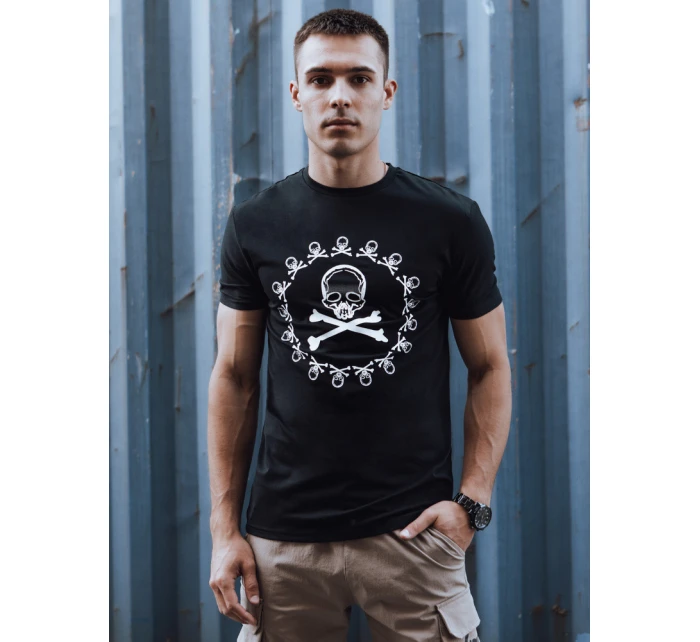 Pánské tričko s potiskem černé Dstreet model 21977600 - FashionStreet