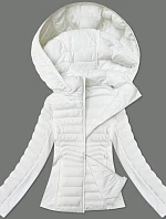 Dámska bunda z lepenej tkaniny J Style biela (16M9225-281)