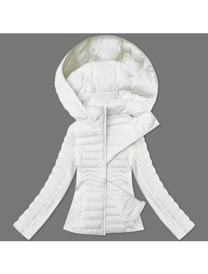 Dámska bunda z lepenej tkaniny J Style biela (16M9225-281)